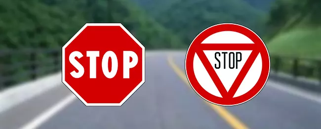 意大利:如在道路上看到STOP标志,所有车辆都必须停车3秒,即便路上无人无车也必须要停车,观察安全后才可能通过。